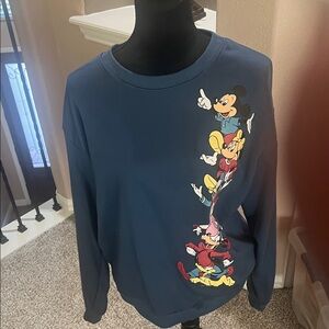 Source Unknown Blue Disney Character Sweatshirt